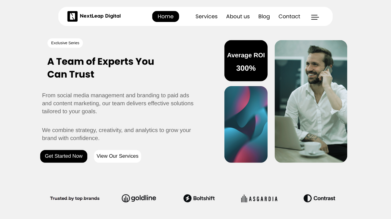 Investment advisory why choose us section for growing businesses, designed by a professional web agency