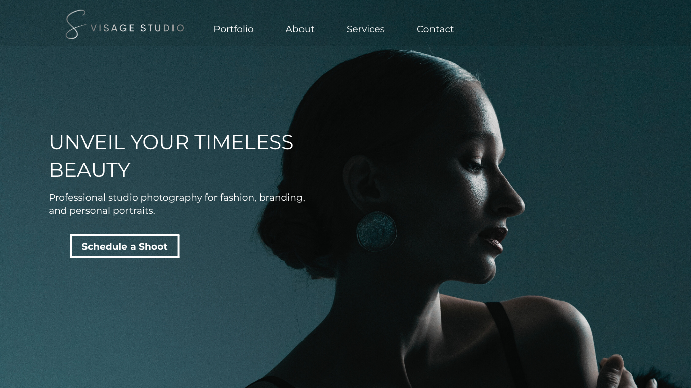Professional beauty website landing designed for growing businesses by our web agency